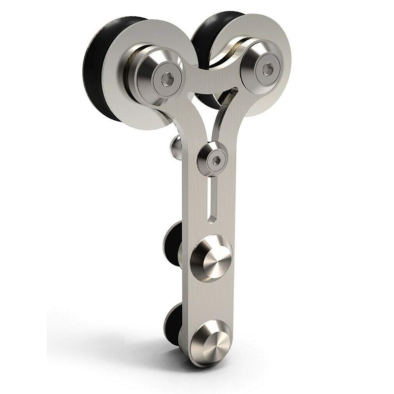 5FT Sliding Barn Door Hardware Kit, Stainless Steel Track for