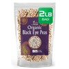 Jiva Organics Organic Black Eye Peas 2 Pound Bag -