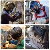 4 Pack Aluminum Alloy Welding Helmet Fasteners with Non-Slip Silicone
