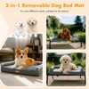 Lekereise Elevated Outdoor Dog Bed Cot + Orthopedic Indoor Dog