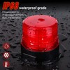 AnTom Wireless Strobe Light, Red LED Rechargeable Battery Magnet Rooftop