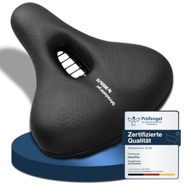Deedlite Bike Saddle Premium Universal Saddle Pro 3.0 - Finally Pain-Free Cycling | Comfortable Soft Memory Foam Bicycle Saddle