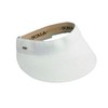 Scala Women's Paper Braid Visor, White, One Size