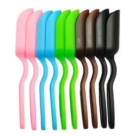 10Pcs Yueeer Mini Shovel,Plastic Mini Gardening Shovel Spoons Soil Scoops,Succulent Sand Scoops/Coffee Beans，Small Mini Potting Scoop Plant Flower Cultivation Digging Transplanting Tools (5-Colors)