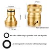 SIGURANTA Garden Hose Quick Connect Solid Brass 3/4 inch GHT