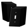 Bates- Light Switch Cover, Pack of 10, 1-Gang, Black, Single