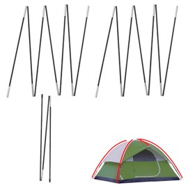 Tent Poles Replacement Compatible with Coleman 2 Person Sundome Camping Tent, Pre-Assembled Replacement Poles for Coleman, Easy to Install, Lightweight Fiberglass, 3 Pack