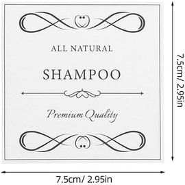 12 Piezas Etiquetas Impermeables Adhesivas Para Frascos De JabóN De BañO Pegatinas Resistentes Al Agua Para Dispensadores De LocióN Shampoo Y Botellas De Ducha