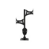 Skull Hooker Trophy Tree Pedestal Powder-Coated Steel Shoulder Mount -