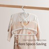 LANZYLO Baby Hangers for Closet, Non-Slip Baby Clothes Hangers, Adjustable