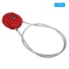 PATIKIL Combination Lock 20 Inch, 2 Pcs 3 Digit Outdoor