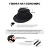 Fedora Hats for Men Unisex Manhattan Black Fedora