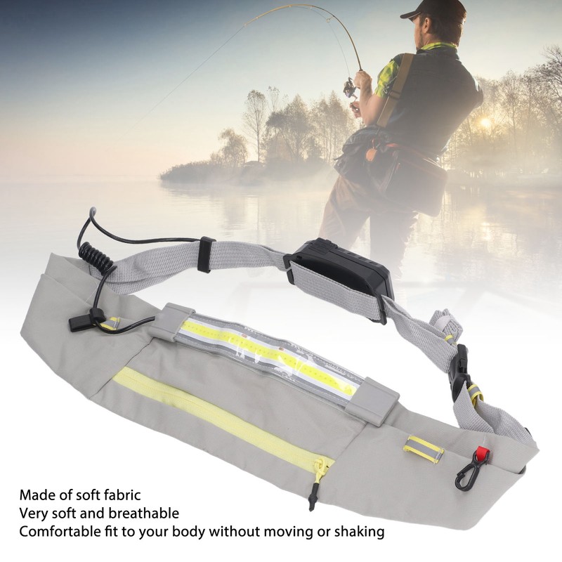 COB Belt Light 5 Modes Waterproof Breathable LED Waist Bag