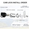 5 Pack Cam Locks Keyed Alike, 5/8" Cabinet Locks with