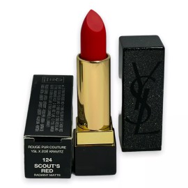 Yves Saint Laurent Rouge Pur Couture Pure Colour Radiant Matte 0.13oz. You Pick! - 124 Scout's Red Radiant Matte