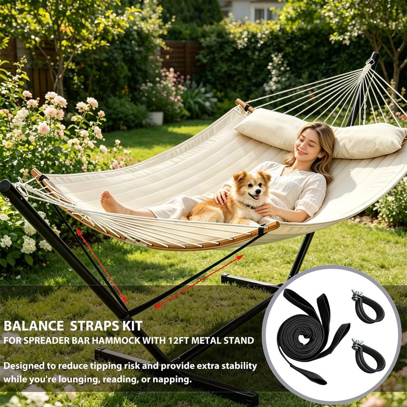 Hammock Balance Ropes Kit Designed for Double Spreader Bar Hammock
