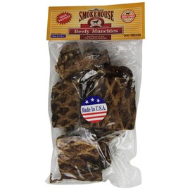 Smokehouse 100-Percent Natural Beef Munchies Dog Treats, 8-Ounce