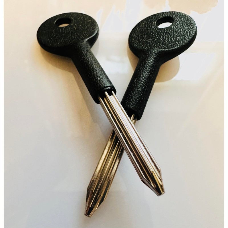 TDHS UK 2 x Universal Star Keys 85mm Length Security