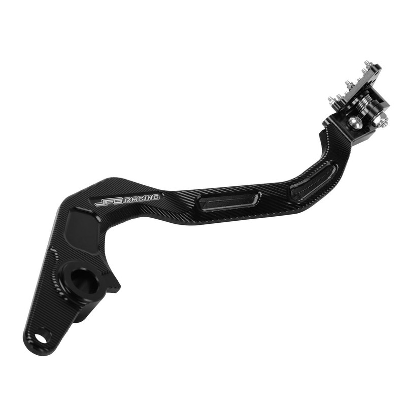 JFG RACING Motorcycle Folding Rear Brake Pedal Foot Lever CNC