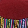 Siesta Nepalese Wool Smoking Hat - Red (Medium)