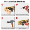 GUUKAR Mop Broom Holder Wall Mount, 2 Packs Gold Stainless