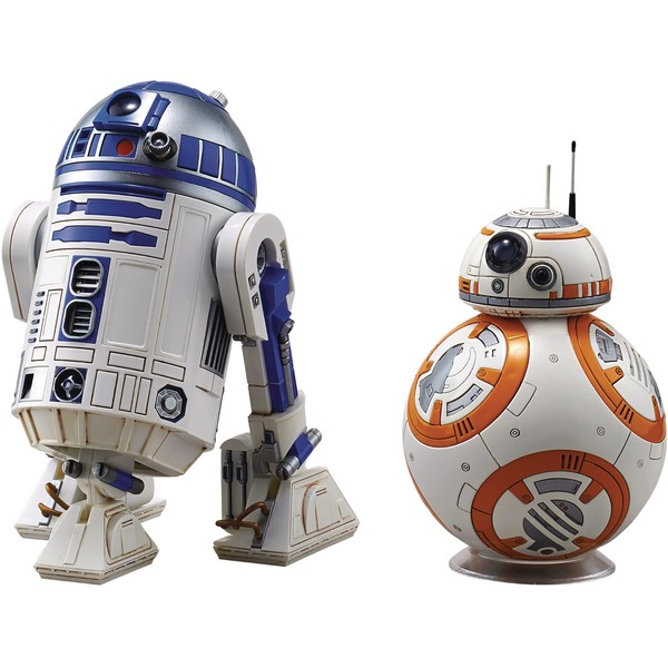 BANDAI, Starwars, BB - 8 & R2 - D2 1/12 Scale Plastic Model
