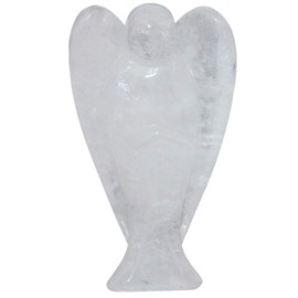 mookaitedecor Fengshui Gemstone Guardian Angel Figurine, Hand Carved Healing Stone Decorative Angel Statue Embellishments Reiki Decoration