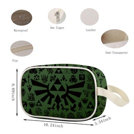 Lywjyb Birdgot Video Gaming Players Clear Makeup Bag Anime Cosplay Merch Cartoon Gamer Gift (Zeda Cbag CA)