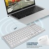 2.4GHz Wireless Vertical Ergonomic Mouse and Keyboard Combo Ultra-Thin Portable