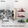 3-Tier Bathroom Countertop Organizer, Vanity Tray Cosmetic & Makeup Storage,