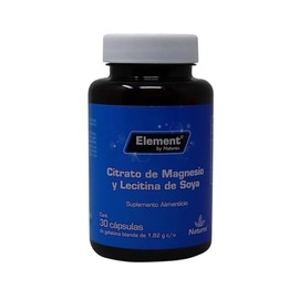 Element | Citrato de magnesio y lecitina de soya suplemento alimenticio c/30 caps. 1.82g.