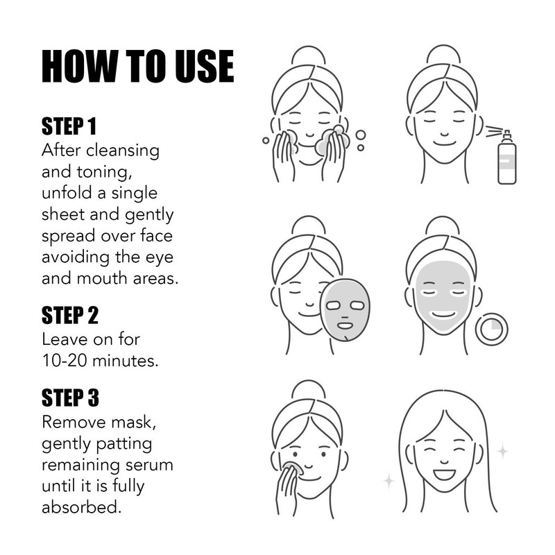 LAPCOS Derma Mask- Multi Vitamina/Iluminador paquete de 5