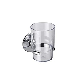 Croydex Chrome Duo Fix Glue or Screw Fix Slim Design Tumbler