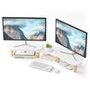 AFOOYO Dual Monitor Stand Riser,Rainbow Cloud Desktop Computer Stand for