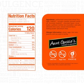 Aunt Gussie's - Sugar Free Wheat Chocolate Chip Almond Biscuits - 4 Pack