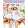 Katech Crochet Kit for Beginners, 50 Granny Squares Crochet Kits