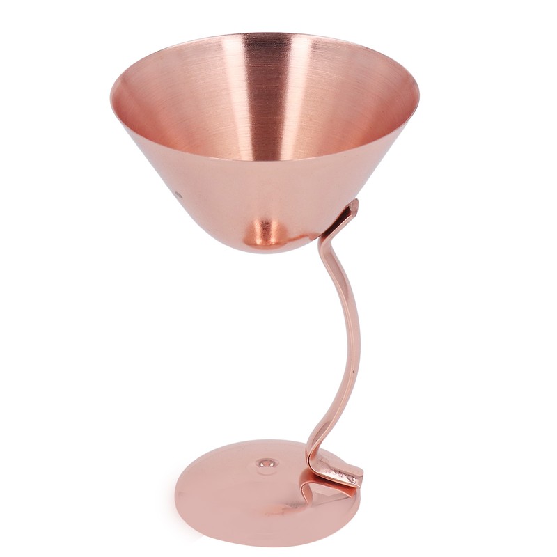 150ml Stainless Steel Martini Cocktail Glass Copper Plated Metal Wine