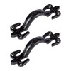 Hammer and Tongs Rustic Fleur De Lis Door Handles -