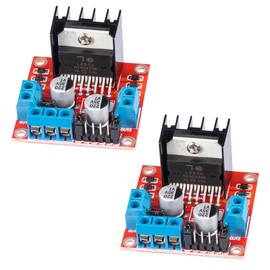 JTAREA L298N H Bridge Stepper Motor Driver Module DC Motors Drivers Dual H-Bridge for Arduino Smart Car Power UNO MEGA R3 Mega2560 (Pack of 2pcs)
