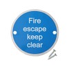 Fire Door Guru® Fire Escape Keep Clear Fire Door Sign