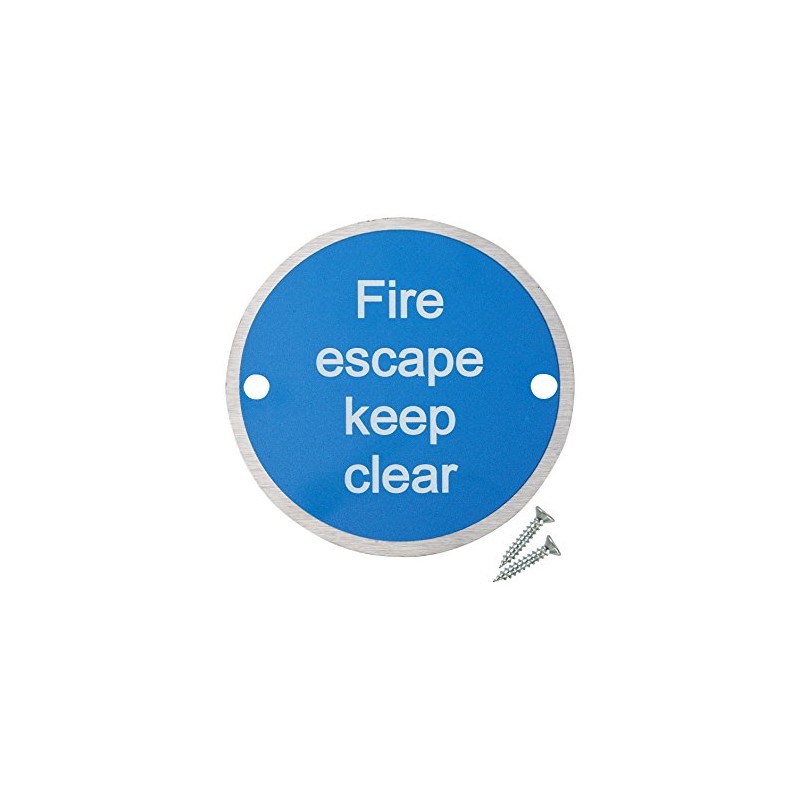 Fire Door Guru® Fire Escape Keep Clear Fire Door Sign