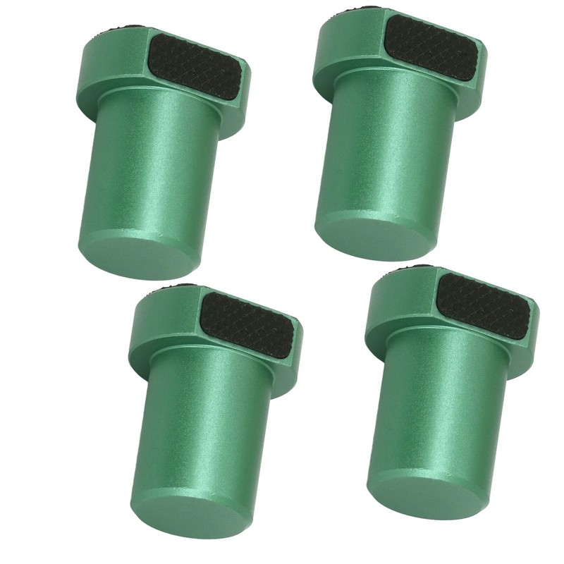 4 Pcs 19mm Bench Dog Green Aluminum Alloy Workbench Peg