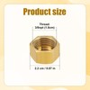 8pcs 3/8 Inch NPT Brass Pipe Cap, Brass Pipe Fitting