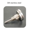 Silver Temperature Probe Meter Gauge, Dial Thermometer NPT, Stainless 1/4