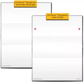 ValueChex UV Secure Check Paper- Blank Check Stock - Business Check On Top