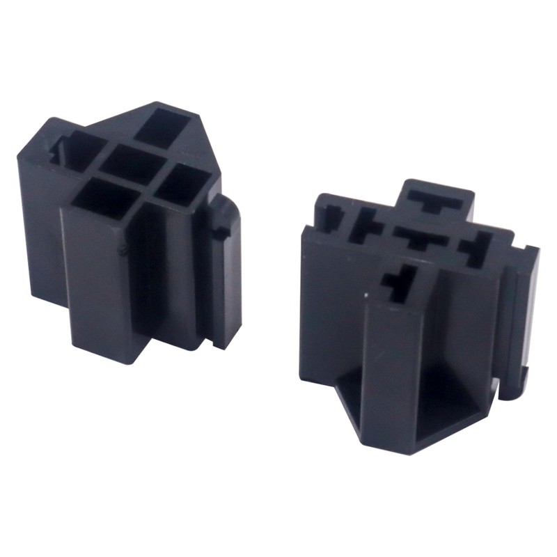 HiSport 5-Pin 12V 30A/40A Relay Connector with 6.3mm Terminals (5-Pack),