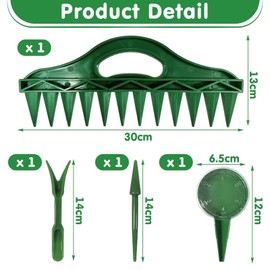GDFHBD 4 Pieces Sowing And Hole Punching Tools, Gardening Hand-Assisted Sowing, Creative Soil Loose, Reusable, Sowing And Aid Tools.