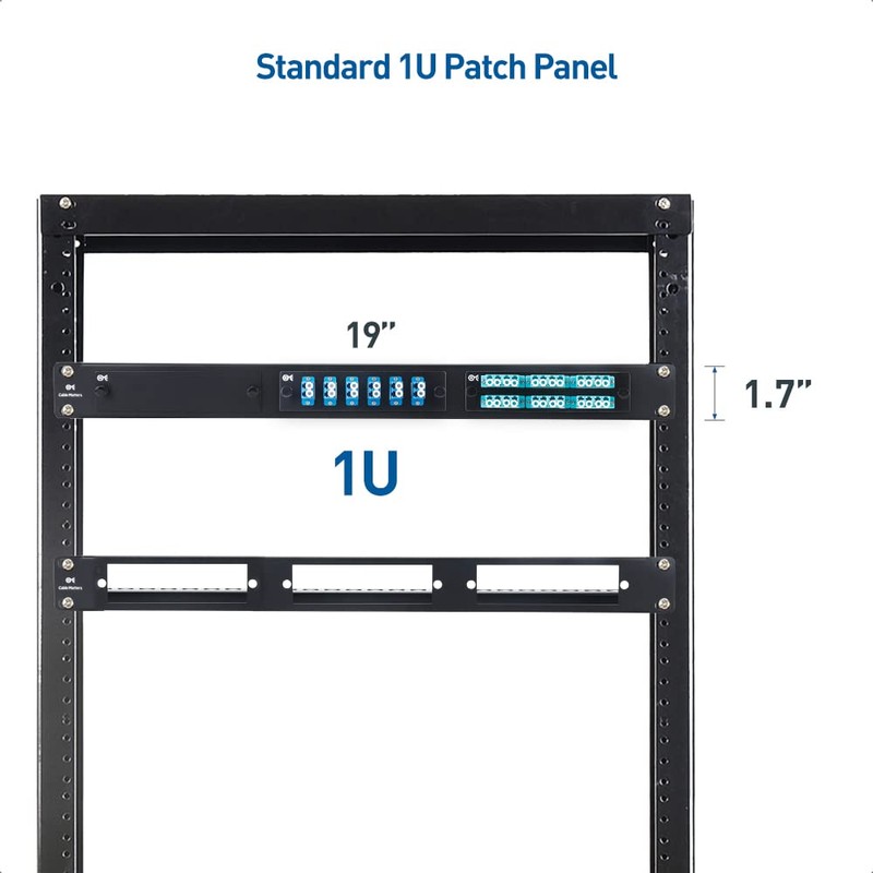 Cable Matters Rackmount 1U 19” Blank Fiber Patch Panel with
