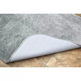 Garland Rug Traditional Platinum Gray 4-Piece Washable Bathroom Rug Set