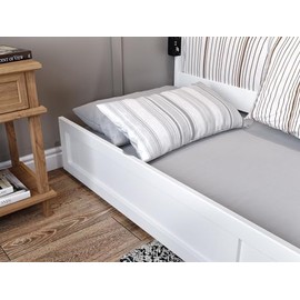 AFI Twin Size Trundle Bed in White